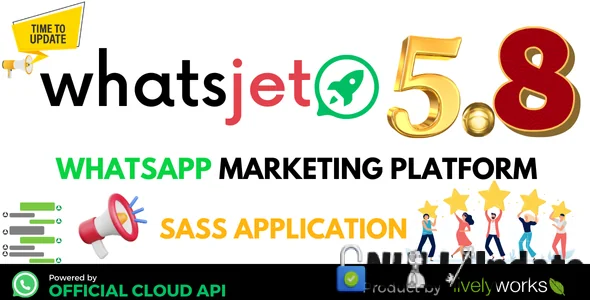 WhatsJet SaaS -  WhatsApp Marketing Platform Extended License